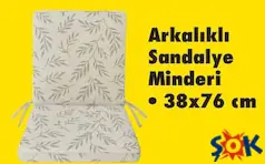 ARKALIKLI SANDALYE MİNDERİ 38X76 CM indirimli fiyat ARKALIKLI SANDALYE MİNDERİ 38X76 CM fiyat ve kampanya bilgisi